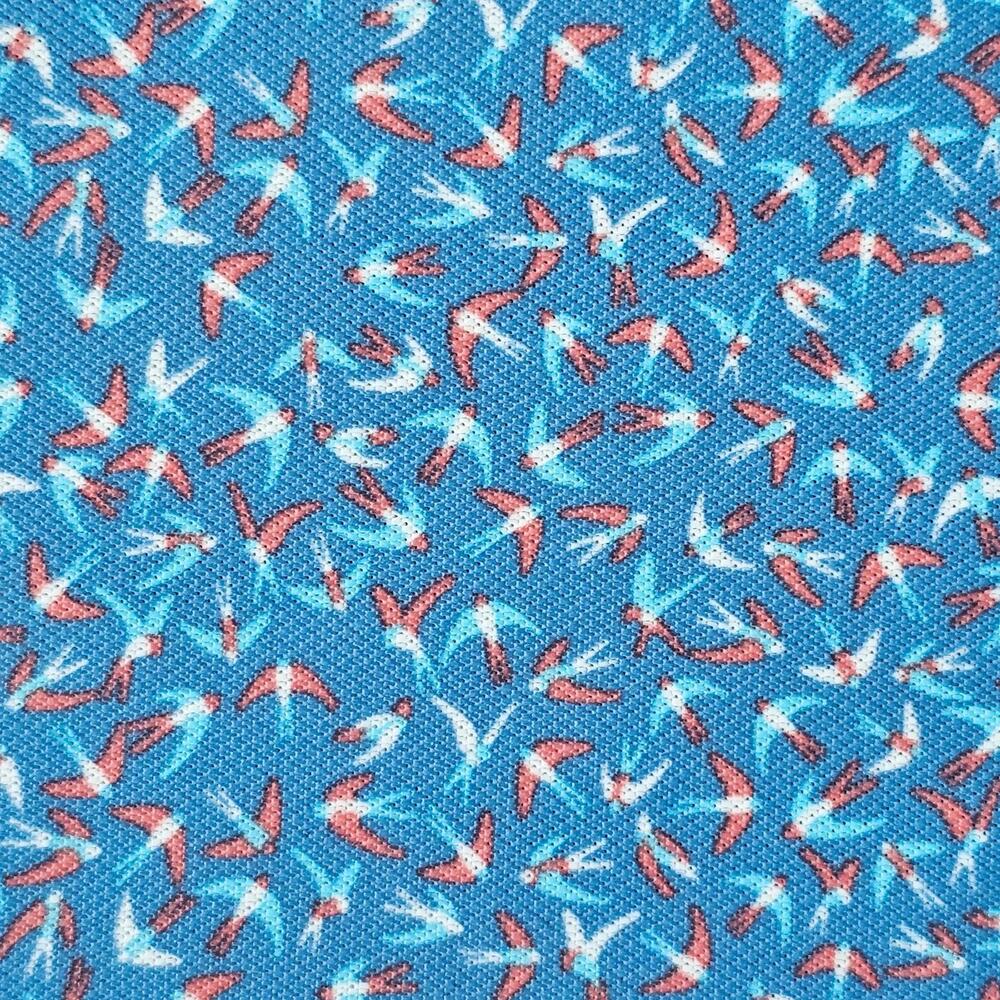 Peter Millar XL Summer Comfort The National Polo Shirt Short Sleeve Blue Birds - Picture 8 of 8